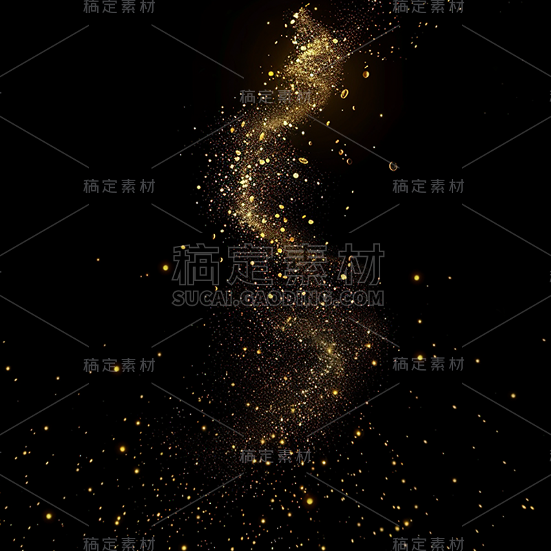 特效通用金色颗粒感光效元素素材