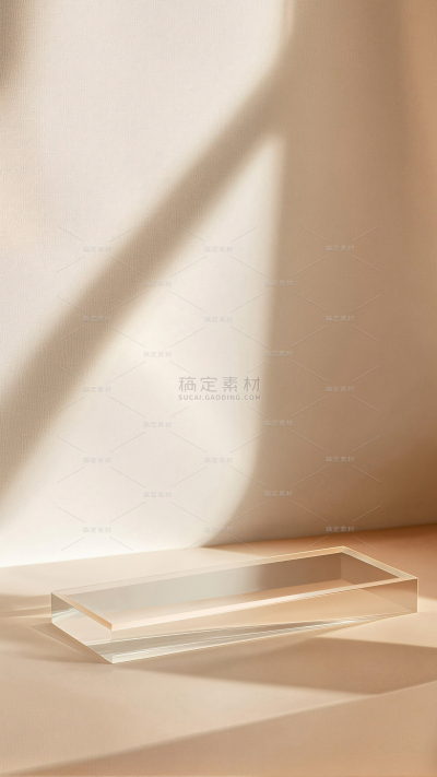 背景系列实景风暖色光影展台