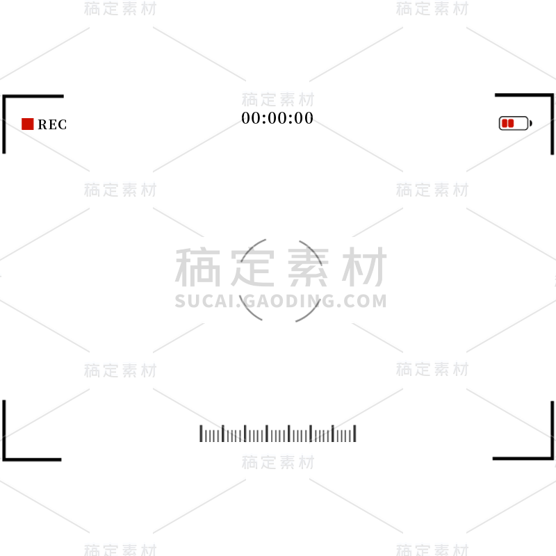 通用简约取景器边框元素素材