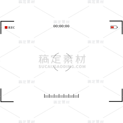 通用简约取景器边框元素素材