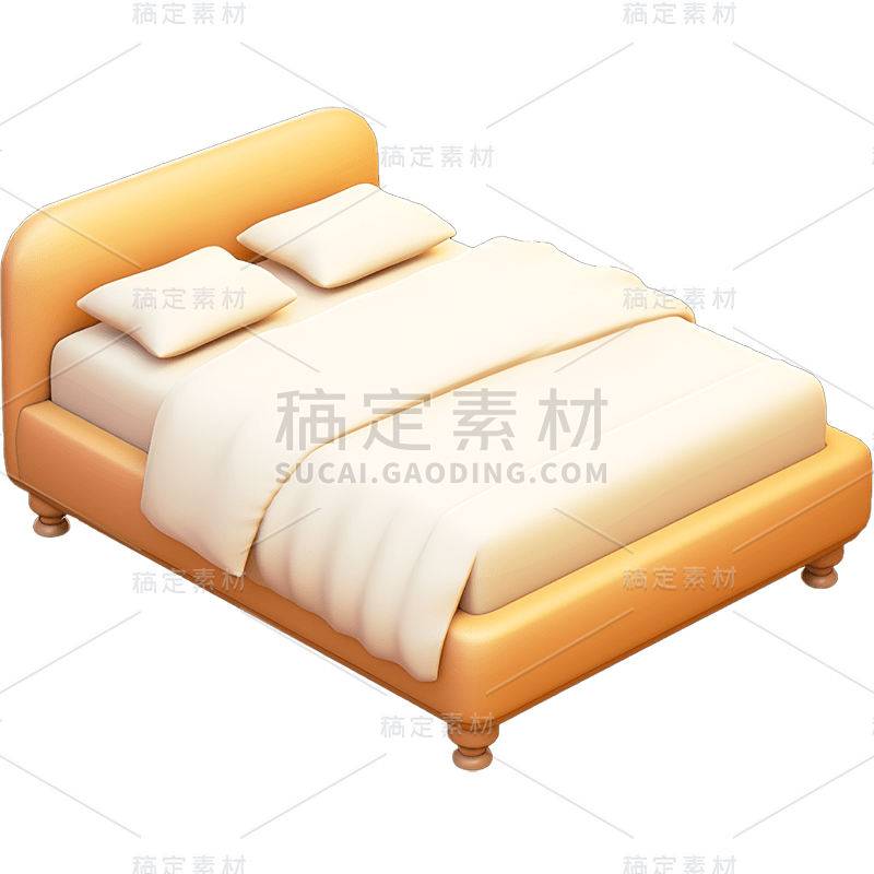 立体3D家居家具床元素