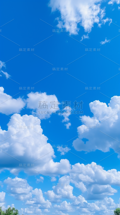 蓝天白云天空风景