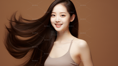 美发模特人像