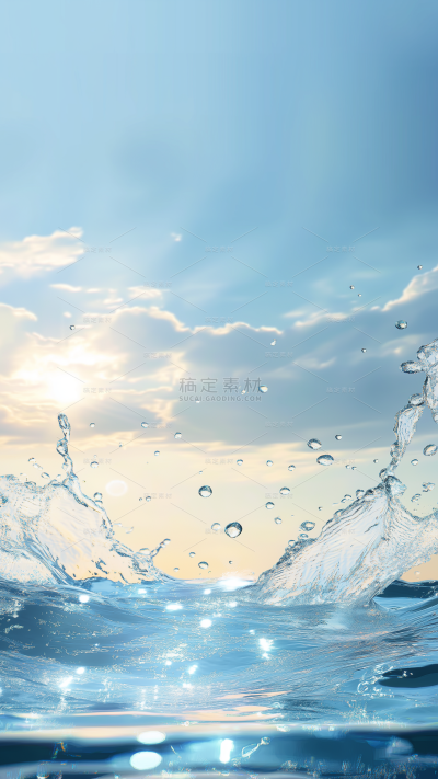 背景系列写实水喷溅背景