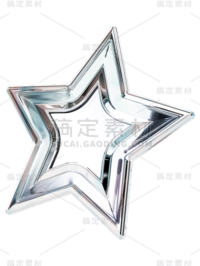 金属酸性3D星星