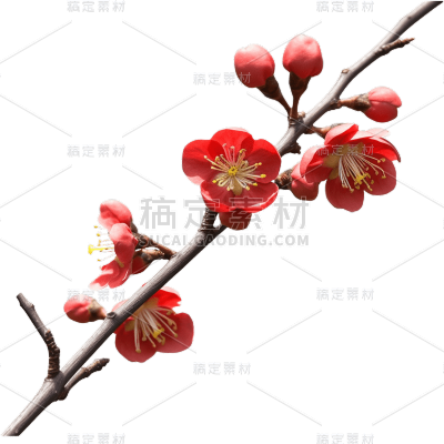 红色梅花