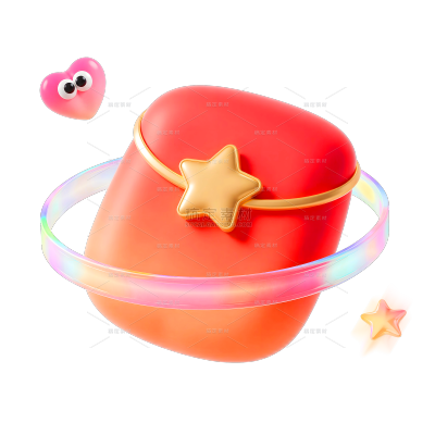 促销系列软3D彩色玻璃光圈促销元素