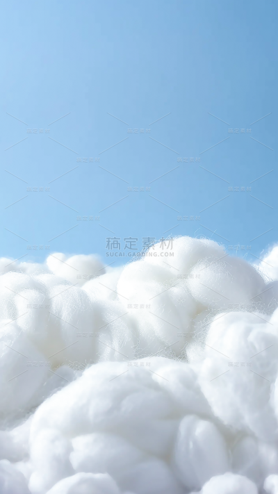 植物实景白色棉絮背景场景图片素材