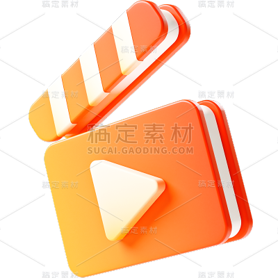 图标系列-通用-3D视频图标贴纸
