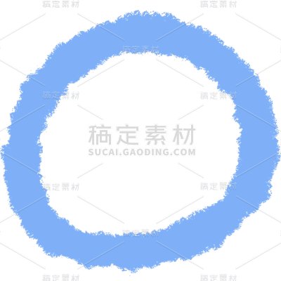 马克笔涂鸦手帐风简单标记圆圈标记贴纸