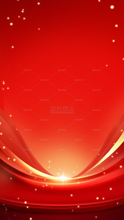 背景系列立体感红色发光曲线背景