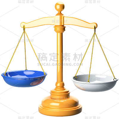 金融立体3D天平元素