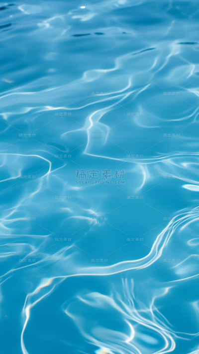 常规蓝色水波纹通用背景素材