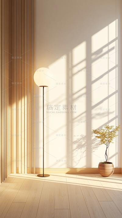 家居系列-通用-写实有光影的窗边一角背景图片