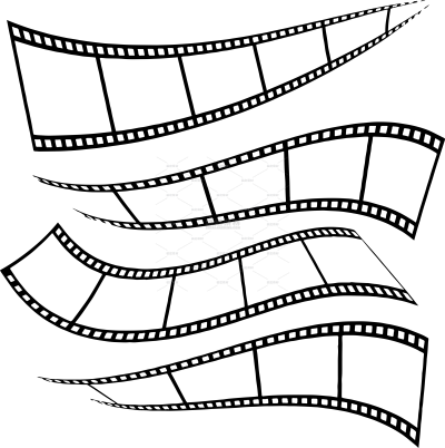 边框系列写实感扭曲胶片曲线边框组合（td）