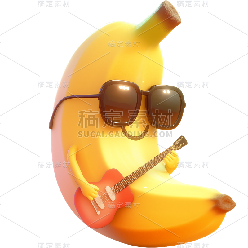 果蔬系列-通用3D拟人风水果元素系列贴纸