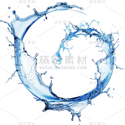 特效通用环形水花水元素素材