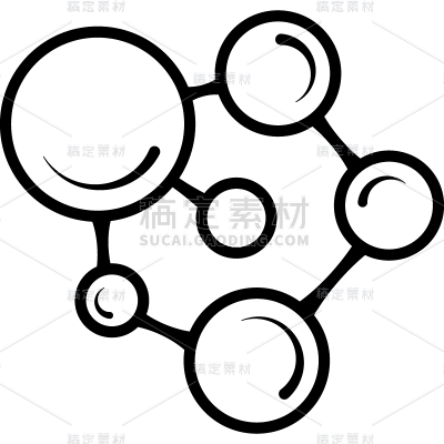 常规通用简约分子元素素材