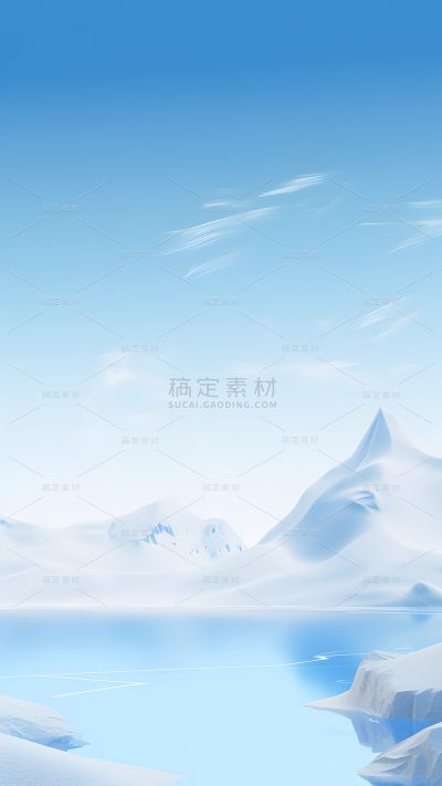冬天冬季上新展台背景