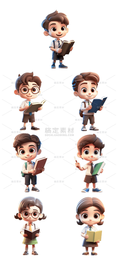 2309SC-素材组合-学生AI套系人物
