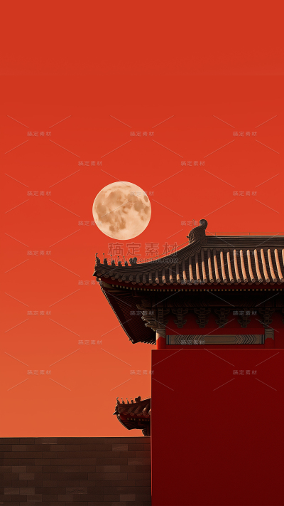 国庆系列紫禁城场景通用背景素材