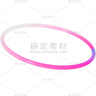 通用3D倾斜光圈贴纸几何系列
