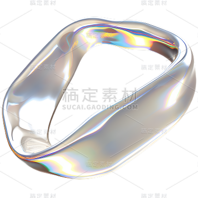 通用金属质感抽线几何链条装饰元素
