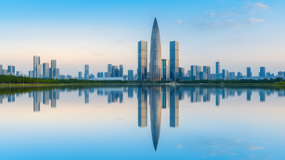 建筑系列湖面城市建筑图片（td）