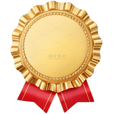 图标系列金色金属感空白徽章（td）