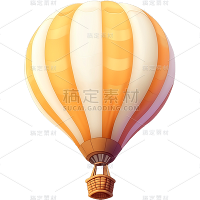 装饰通用拟物热气球元素素材