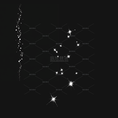 宇宙系列不规则波浪圆点+棱角星光阵