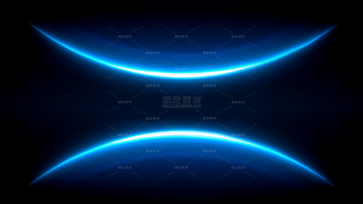 科技风系列蓝色弯曲光效背景（td）