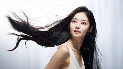 美发广告模特人像图片