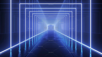 科技风通用科技线条霓虹空间背景图片素材