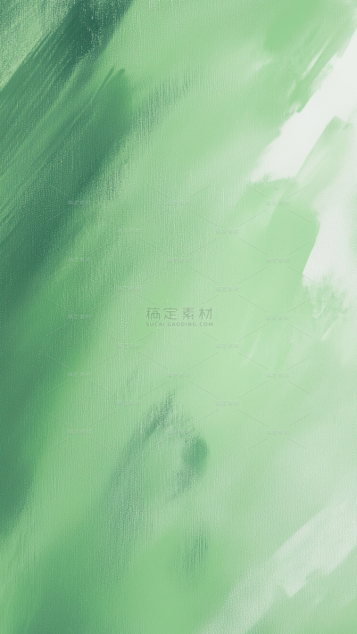 常规背景系列春日清新感绿色笔刷背景