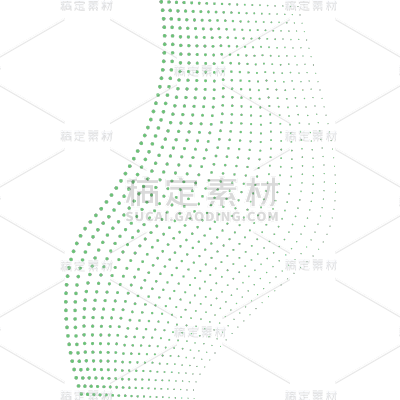 通用-波点曲线线条贴纸几何系列