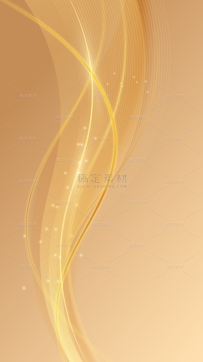 常规通用抽象金色线条图案背景素材