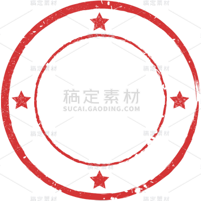 印章线条简约贴纸