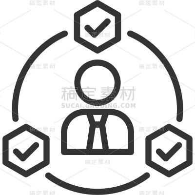 常规通用客户管理图标元素
