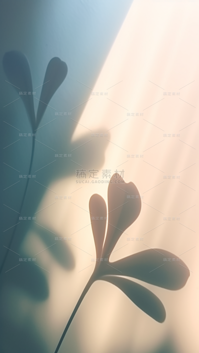 通用自然叶子花朵柔和光影背景