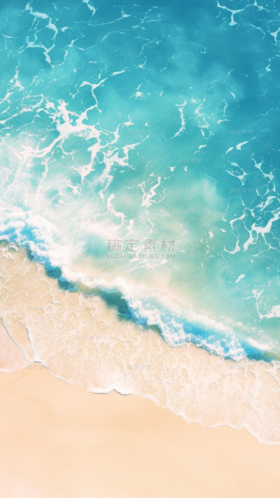 通用实景合成特写海浪背景素材