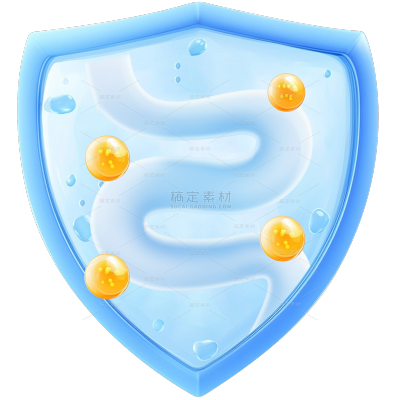 医疗系列3D感益生菌盾牌保护肠道