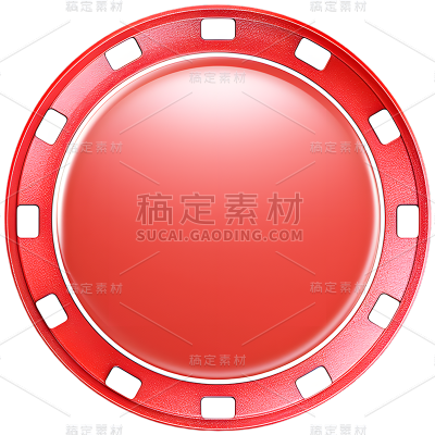 矢量红色按钮免抠元素