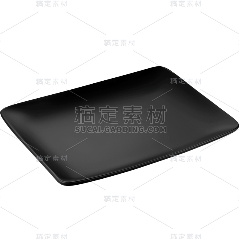 家居系列-写实黑色方盘子贴纸
