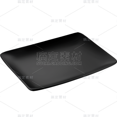 家居系列-写实黑色方盘子贴纸