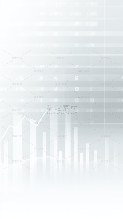 科技风系列渐变灰白色数据图表背景