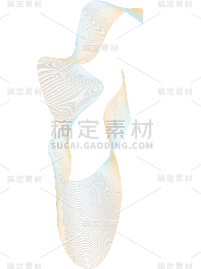 简约曲线线条元素