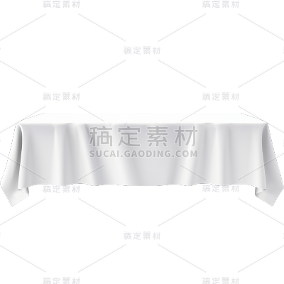 家居系列-白色桌布桌子通用元素素材