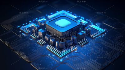 c4d酷炫AI人工智能三维立体科技芯片