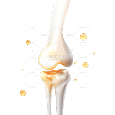 医疗系列3D关节分子环绕元素